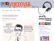 Tablet Screenshot of ericmartinvoiceover.com